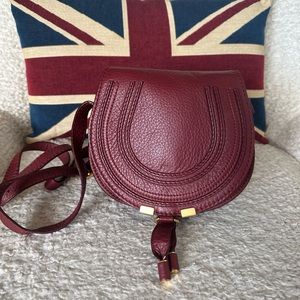 Chloe Small Marcie saddle bag in red. Perfect condition! Authentic